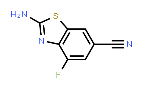 CAS No. 1427448-37-0, 2-Amino-4-fluorobenzo[d]thiazole-6-carbonitrile