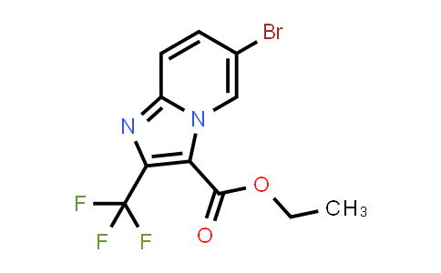 CAS No. 1427460-68-1, Ethyl 6-bromo-2-(trifluoromethyl)imidazo[1,2-a]pyridine-3-carboxylate