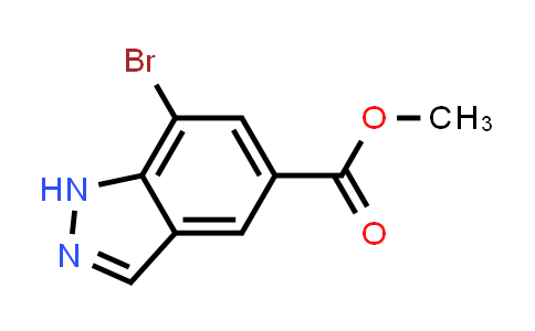 CAS No. 1427460-96-5, Methyl 7-bromo-1H-indazole-5-carboxylate