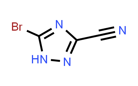 CAS No. 1427475-12-4, 5-Bromo-1,2,4-triazole-3-carbonitrile