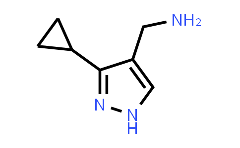 CAS No. 1427498-33-6, (3-Cyclopropyl-1H-pyrazol-4-yl)methanamine