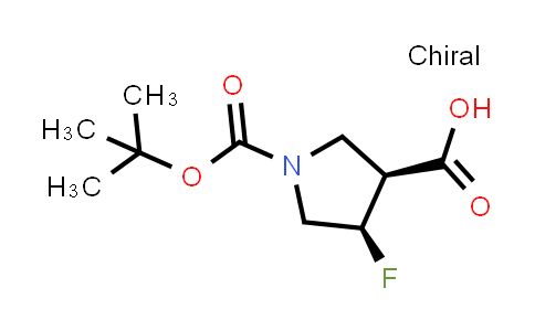 CAS No. 1427501-91-4, cis-1-[(tert-Butoxy)carbonyl]-4-fluoropyrrolidine-3-carboxylic acid
