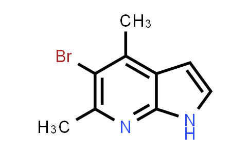 CAS No. 1427503-04-5, 5-Bromo-4,6-dimethyl-1H-pyrrolo[2,3-b]pyridine