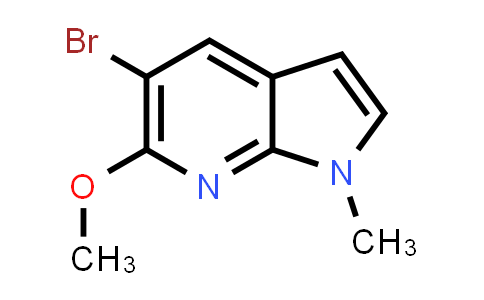 CAS No. 1427503-67-0, 5-Bromo-6-methoxy-1-methyl-1H-pyrrolo[2,3-b]pyridine