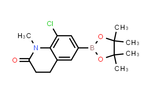 CAS No. 1427588-44-0, 8-Chloro-1-methyl-6-(4,4,5,5-tetramethyl-[1,3,2]dioxaborolan-2-yl)-3,4-dihydro-1H-quinolin-2-one