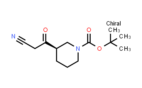 CAS No. 1427927-15-8, tert-Butyl (3R)-3-(2-cyanoacetyl)piperidine-1-carboxylate