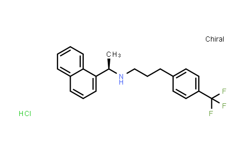 CAS No. 1428118-39-1, (R)-N-(1-(Naphthalen-1-yl)ethyl)-3-(4-(trifluoromethyl)phenyl)propan-1-amine hydrochloride