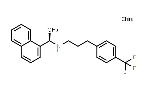 CAS No. 1428185-71-0, (R)-N-(1-(naphthalen-1-yl)ethyl)-3-(4-(trifluoromethyl)phenyl)propan-1-amine