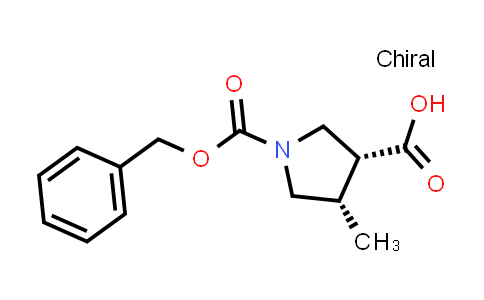CAS No. 1428243-36-0, (3R,4S)-1-Cbz-4-methylpyrrolidine-3-carboxylic Acid
