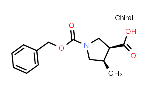 CAS No. 1428243-71-3, (3S,4R)-1-Cbz-4-methylpyrrolidine-3-carboxylic Acid
