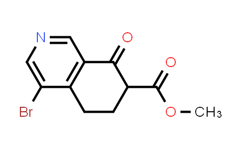 CAS No. 1428651-85-7, Methyl 4-bromo-8-oxo-5,6,7,8-tetrahydroisoquinoline-7-carboxylate