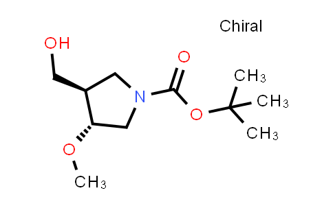 CAS No. 1428775-91-0, tert-Butyl (3R,4R)-3-(hydroxymethyl)-4-methoxypyrrolidine-1-carboxylate