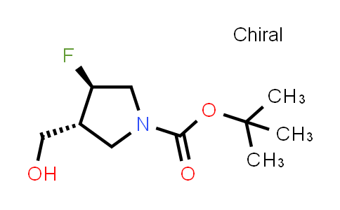 CAS No. 1428776-42-4, rel-tert-Butyl (3R,4R)-3-fluoro-4-(hydroxymethyl)pyrrolidine-1-carboxylate