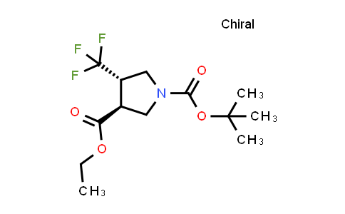 CAS No. 1428776-53-7, 1-tert-Butyl 3-ethyl trans-4-(trifluoromethyl)pyrrolidine-1,3-dicarboxylate