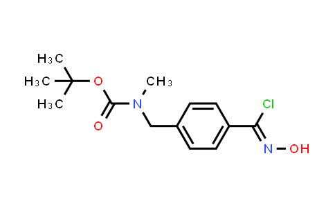 CAS No. 1428935-49-2, tert-Butyl 4-(chloro(hydroxyimino)methyl)benzyl(methyl)carbamate