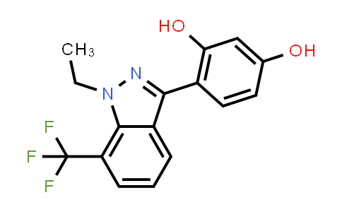 CAS No. 1429059-01-7, 1,3-Benzenediol, 4-[1-ethyl-7-(trifluoromethyl)-1H-indazol-3-yl]-