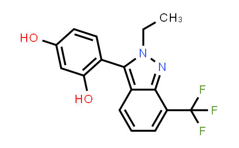 CAS No. 1429059-02-8, 1,3-Benzenediol, 4-[2-ethyl-7-(trifluoromethyl)-2H-indazol-3-yl]-