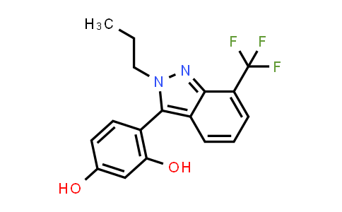 CAS No. 1429059-04-0, 1,3-Benzenediol, 4-[2-propyl-7-(trifluoromethyl)-2H-indazol-3-yl]-