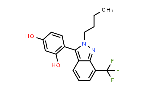 CAS No. 1429059-05-1, 1,3-Benzenediol, 4-[2-butyl-7-(trifluoromethyl)-2H-indazol-3-yl]-