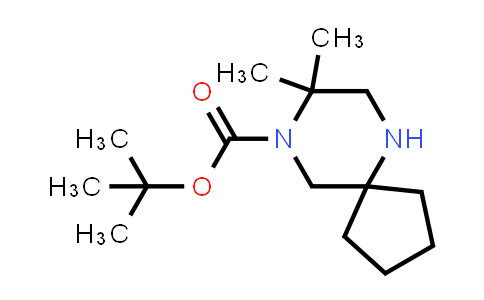 CAS No. 1429171-89-0, tert-Butyl 8,8-dimethyl-6,9-diazaspiro[4.5]decane-9-carboxylate