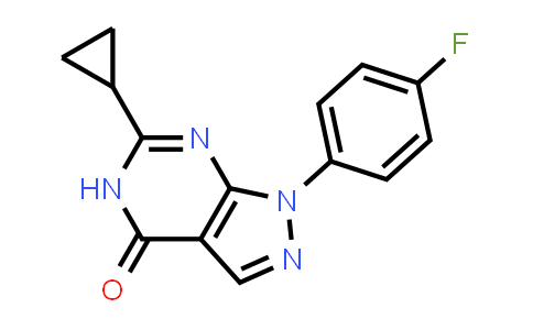 CAS No. 1429233-51-1, 6-Cyclopropyl-1-(4-fluorophenyl)-1H,4H,5H-pyrazolo[3,4-d]pyrimidin-4-one