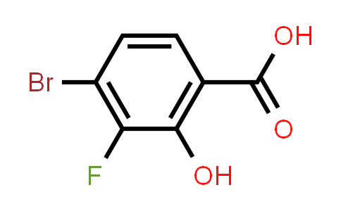 CAS No. 1429321-82-3, 4-Bromo-3-fluoro-2-hydroxybenzoic acid