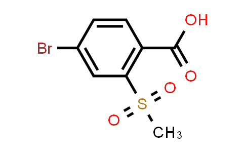 CAS No. 142994-02-3, 4-Bromo-2-(methylsulfonyl)benzoic acid