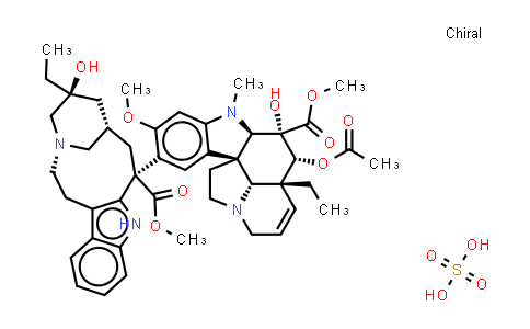 CAS No. 143-67-9, Vinblastine (sulfate)
