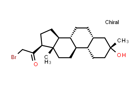 CAS No. 1430063-93-6, 2-Bromo-1-((3R,5R,8R,9R,10S,13S,14S,17S)-3-hydroxy-3,13-dimethylhexadecahydro-1H-cyclopenta[a]phenanthren-17-yl)ethanone