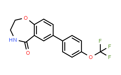 CAS No. 1430092-39-9, 7-[4-(Trifluoromethoxy)phenyl]-2,3,4,5-tetrahydro-1,4-benzoxazepin-5-one