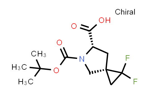 CAS No. 1430105-52-4, (3R,6S)-5-[(tert-butoxy)carbonyl]-1,1-difluoro-5-azaspiro[2.4]heptane-6-carboxylic acid