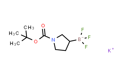 CAS No. 1430219-72-9, Potassium {1-[(tert-butoxy)carbonyl]pyrrolidin-3-yl}trifluoroboranuide