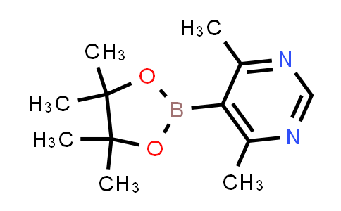 CAS No. 1430233-43-4, 4,6-Dimethyl-5-(4,4,5,5-tetramethyl-1,3,2-dioxaborolan-2-yl)pyrimidine
