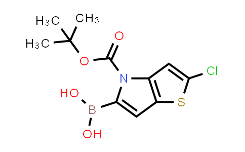 CAS No. 1430411-10-1, (4-(tert-Butoxycarbonyl)-2-chloro-4H-thieno[3,2-b]pyrrol-5-yl)boronic acid