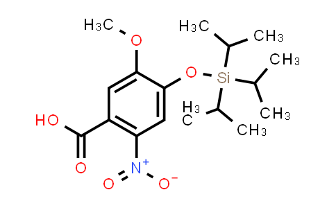 CAS No. 1430738-03-6, 5-Methoxy-2-nitro-4-((triisopropylsilyl)oxy)benzoic acid