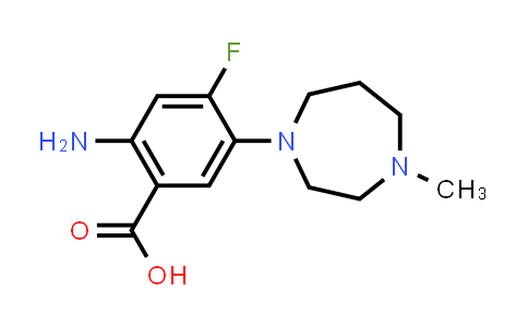 CAS No. 1430839-87-4, 2-amino-4-fluoro-5-(4-methyl-1,4-diazepan-1-yl)benzoic acid