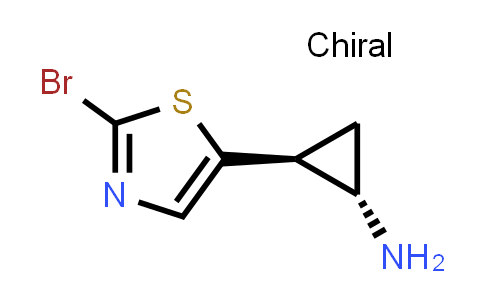 CAS No. 1431304-52-7, (1S,2S)-rel-2-(2-Bromo-1,3-thiazol-5-yl)cyclopropan-1-amine