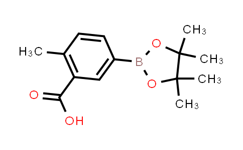 CAS No. 1431542-21-0, 2-Methyl-5-(4,4,5,5-tetramethyl-1,3,2-dioxaborolan-2-yl)benzoic acid