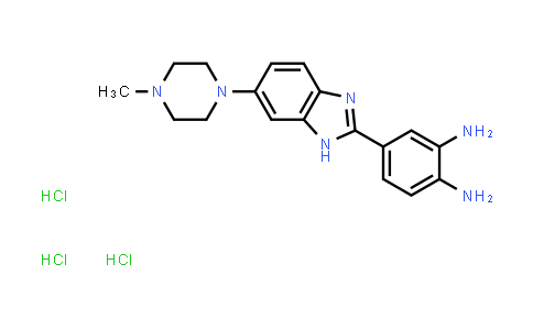 CAS No. 1431697-77-6, 4-(6-(4-Methylpiperazin-1-yl)-1H-benzo[d]imidazol-2-yl)benzene-1,2-diamine trihydrochloride