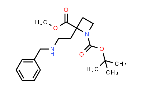 CAS No. 1431697-79-8, 1-tert-Butyl 2-methyl 2-(2-(benzylamino)ethyl)azetidine-1,2-dicarboxylate