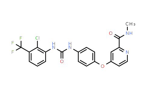 CAS No. 1431697-81-2, 4-(4-(3-(2-Chloro-3-(trifluoromethyl)phenyl)ureido)phenoxy)-N-methylpicolinamide