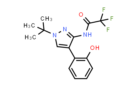 CAS No. 1431698-11-1, Acetamide, N-[1-(1,1-dimethylethyl)-4-(2-hydroxyphenyl)-1H-pyrazol-3-yl]-2,2,2-trifluoro-