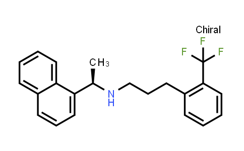 CAS No. 1431699-53-4, (R)-N-(1-(naphthalen-1-yl)ethyl)-3-(2-(trifluoromethyl)phenyl)propan-1-amine