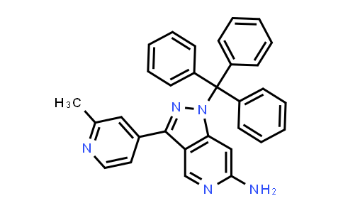 CAS No. 1431719-90-2, 3-(2-Methylpyridin-4-yl)-1-trityl-1H-pyrazolo[4,3-c]pyridin-6-amine