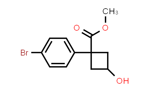 CAS No. 1432059-59-0, Methyl 1-(4-bromophenyl)-3-hydroxycyclobutanecarboxylate