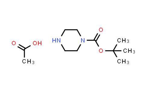 CAS No. 143238-38-4, tert-Butyl piperazine-1-carboxylate acetate