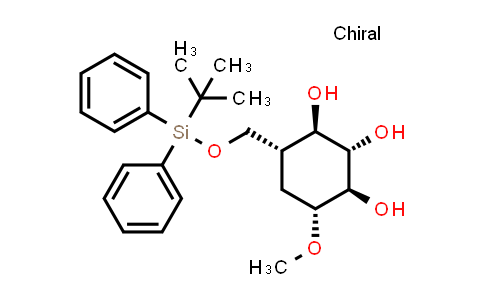 CAS No. 143249-53-0, (1R,2S,3R,4R,6R)-4-(((tert-Butyldiphenylsilyl)oxy)methyl)-6-methoxycyclohexane-1,2,3-triol