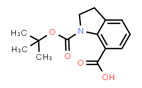 CAS No. 143262-20-8, 1-(tert-Butoxycarbonyl)indoline-7-carboxylic acid