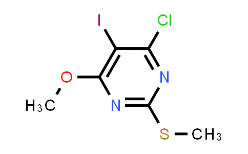 CAS No. 1433176-45-4, 4-Chloro-5-iodo-6-methoxy-2-(methylthio)pyrimidine