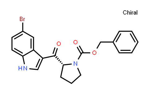CAS No. 143322-56-9, (R)-Benzyl 2-(5-bromo-1H-indole-3-carbonyl)pyrrolidine-1-carboxylate
